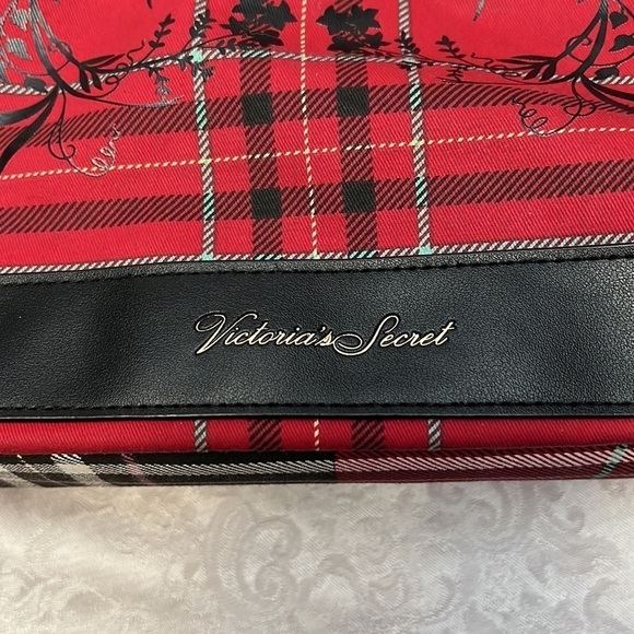 Rare - Victoria SecretsVictoria's Secret Limited Edition Striped Pink Canvas Bea - Picture 5 of 11